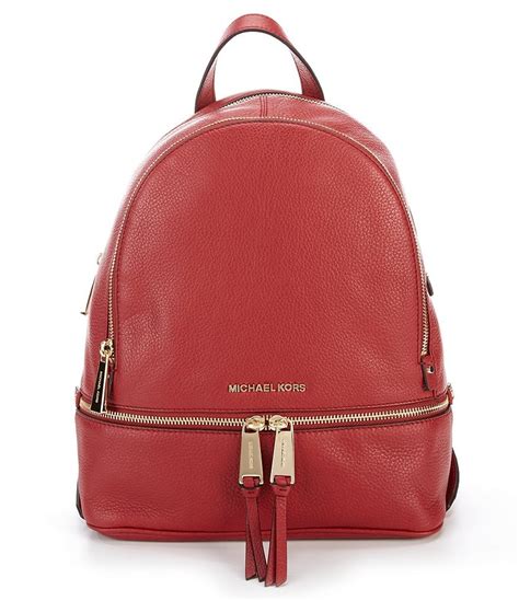 michael kors rhea zip small backpack|michael kors mini rhea.